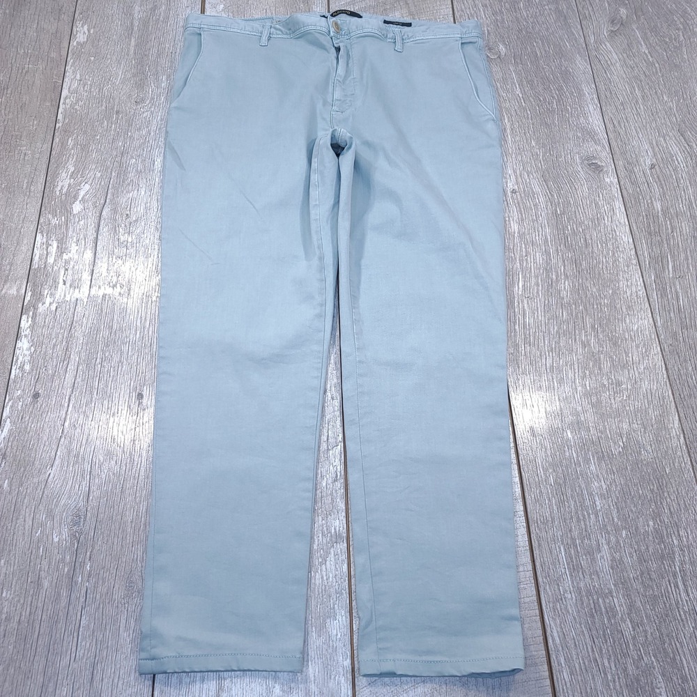 Alberto Pants Men 38x29 Light Blue Rob Light Superstretch Slim Fit Chinos